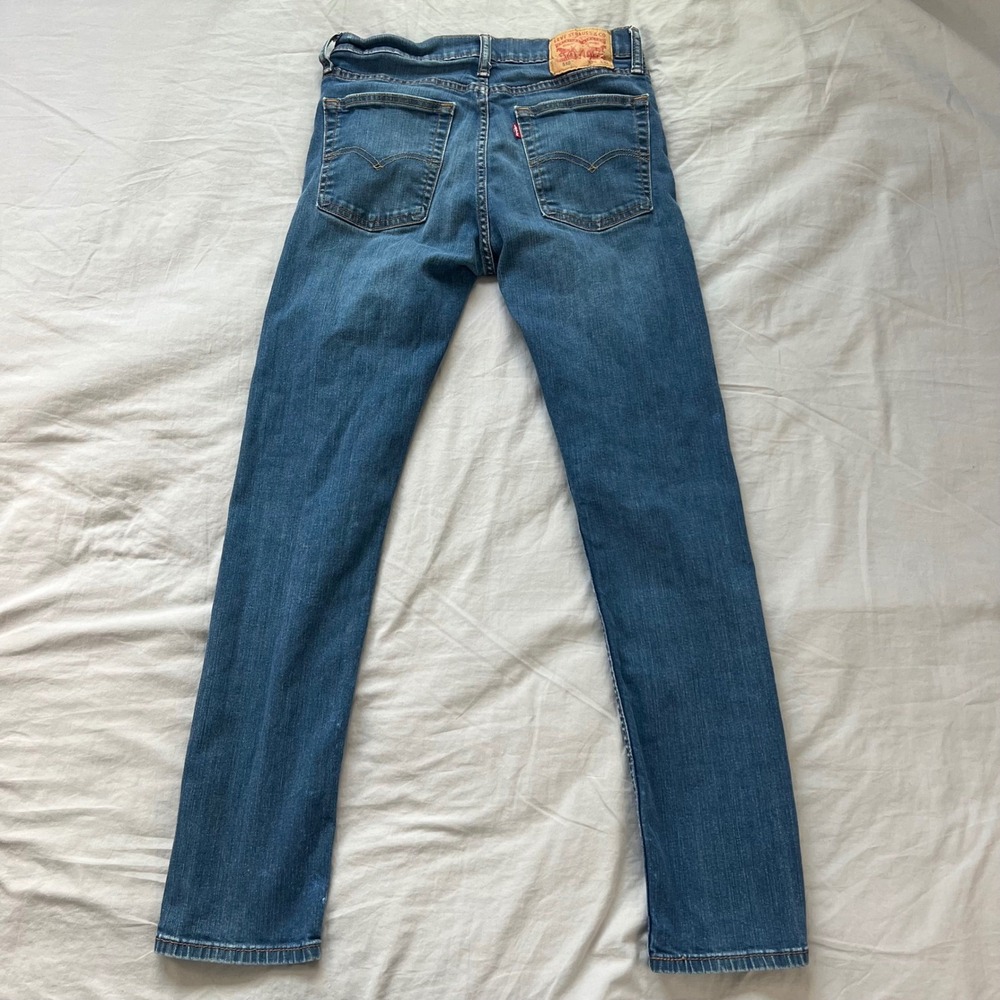 LEVI'S 510 Mens Jeans 30x32 Blue Faded Skinny Fit Denim Cotton Blend Modern 2018